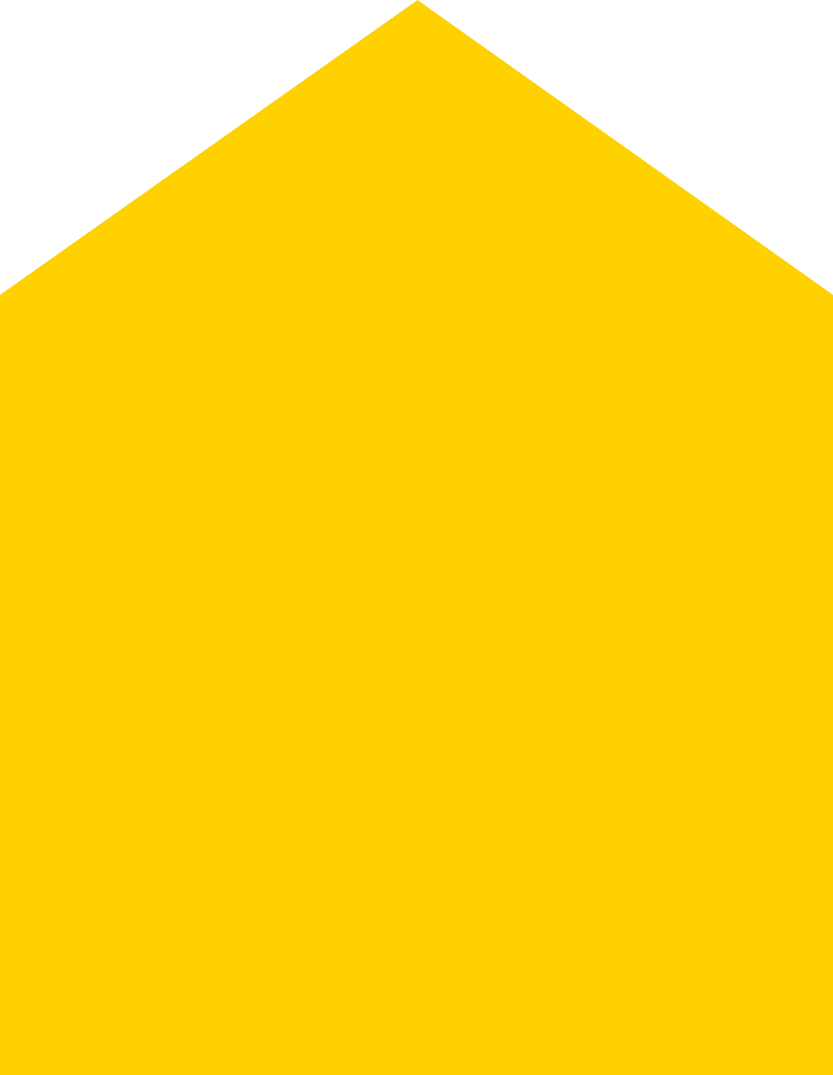 Yellow long arrow up